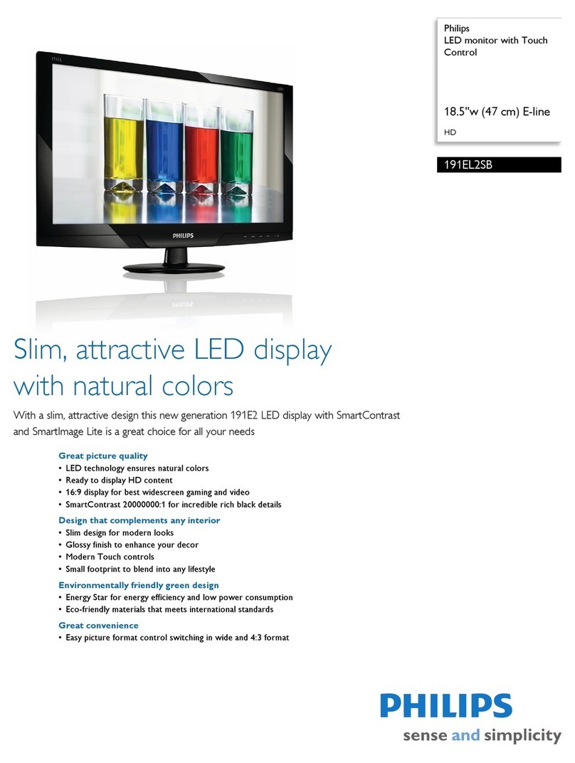 Philips 191EL2SB User manual
