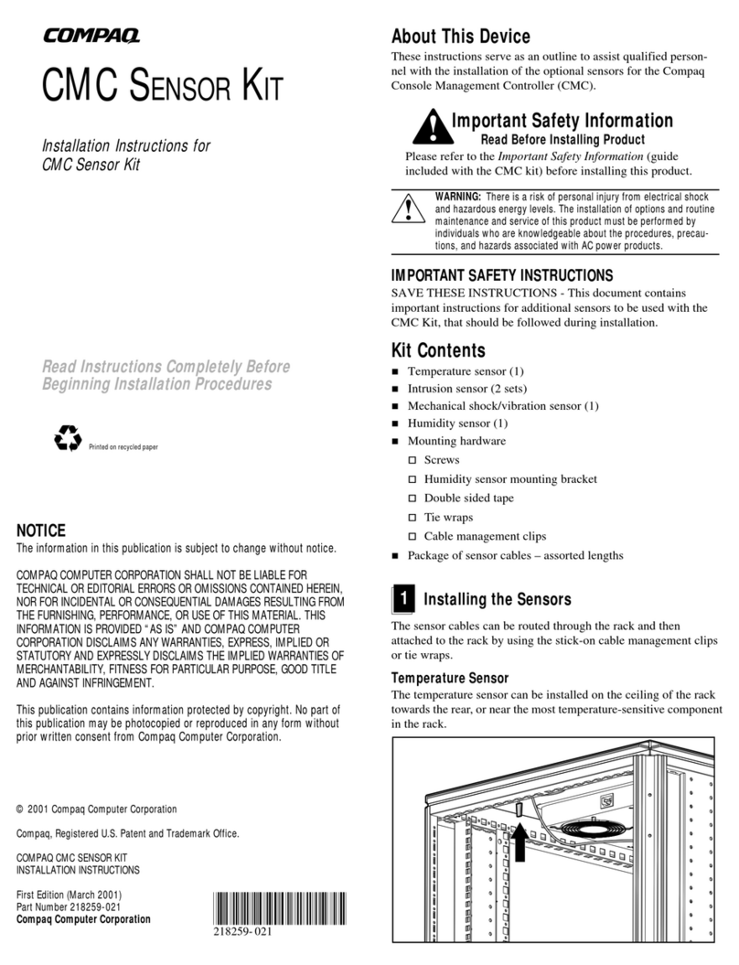 Compaq 203039-B21 - Console Management Controller installation instructions Compaq 203039-B21 - Console Management Controller installation instructions