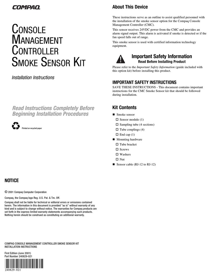 Compaq 203039-B21 - Console Management Controller installation instructions