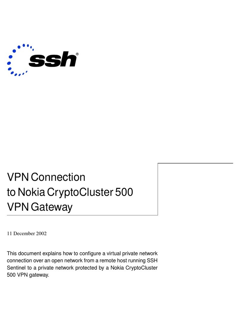 Nokia CC500 - VPN - Gateway Instruction Manual