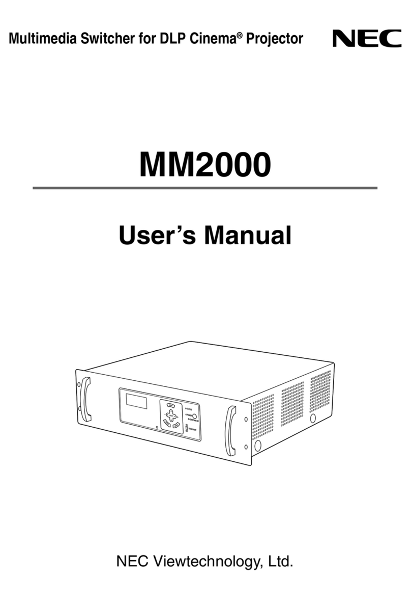 NEC MM2000 User manual