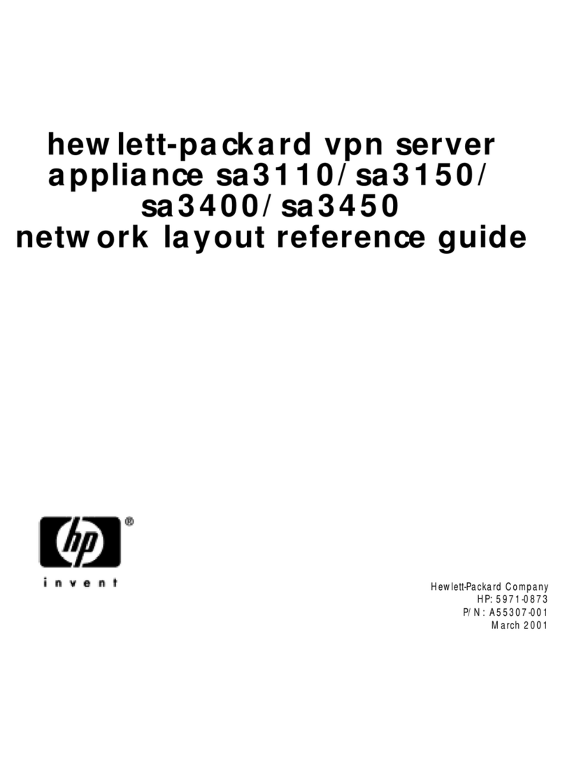 HP Sa3110 - VPN Server Appliance reference guide