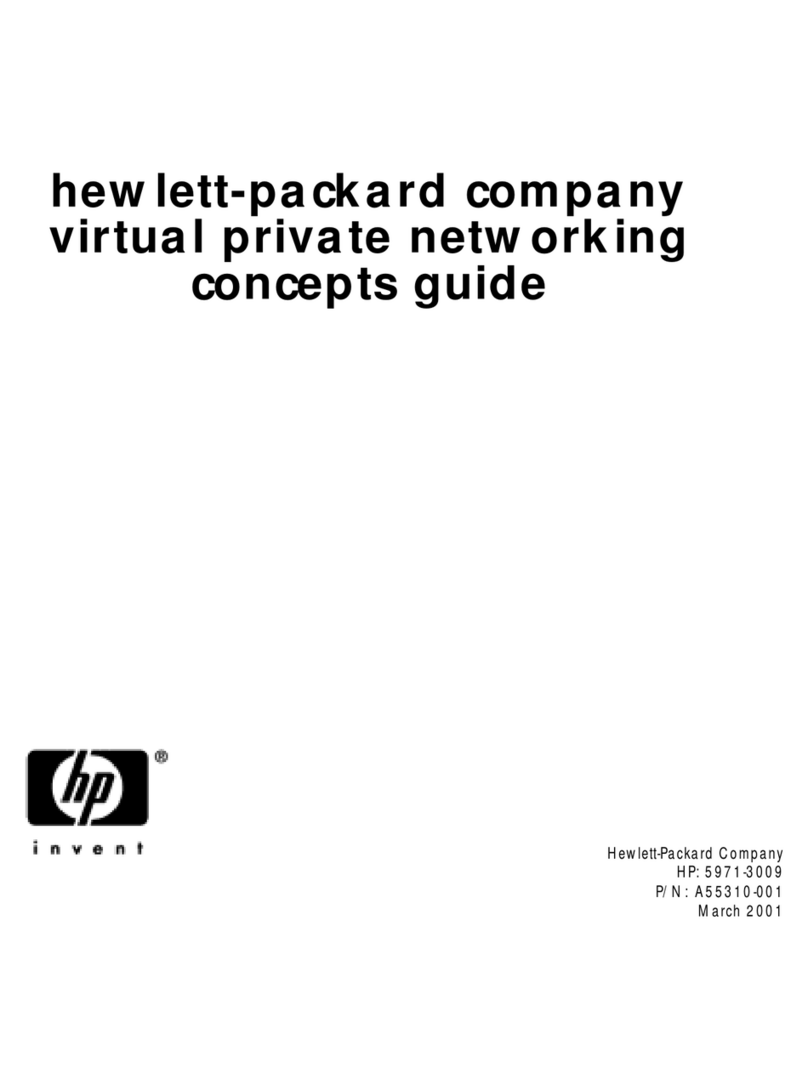 HP Sa3110 - VPN Server Appliance User manual