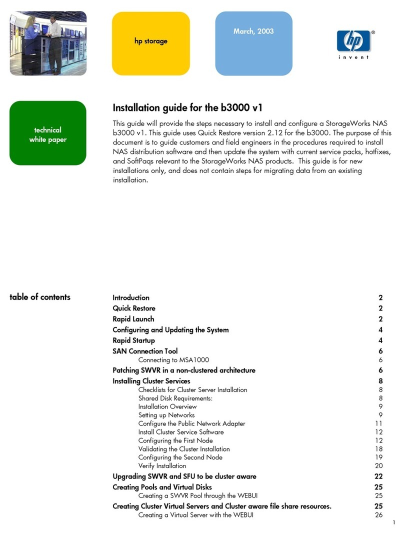 Compaq 230050-001 - StorageWorks NAS B3000 Model N900... User manual
