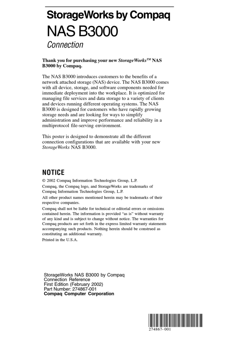 Compaq StorageWorks NAS B3000 Instruction Manual