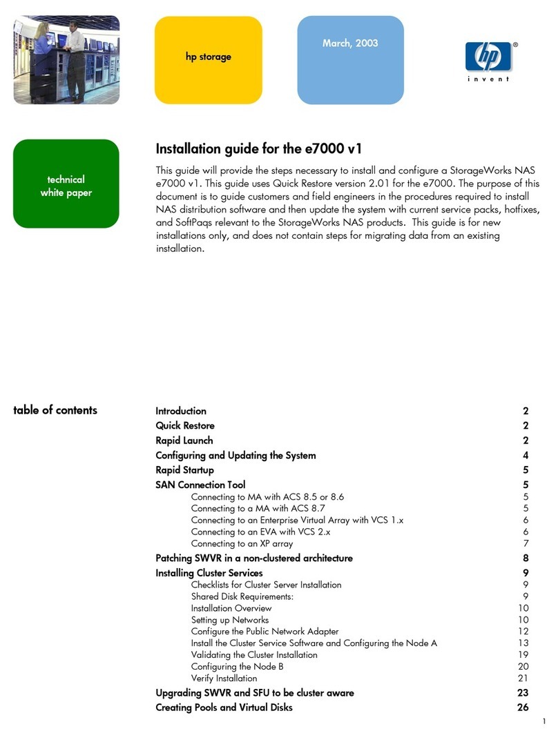 Compaq 230039-001 - StorageWorks NAS Executor E7000 Model 904... User manual