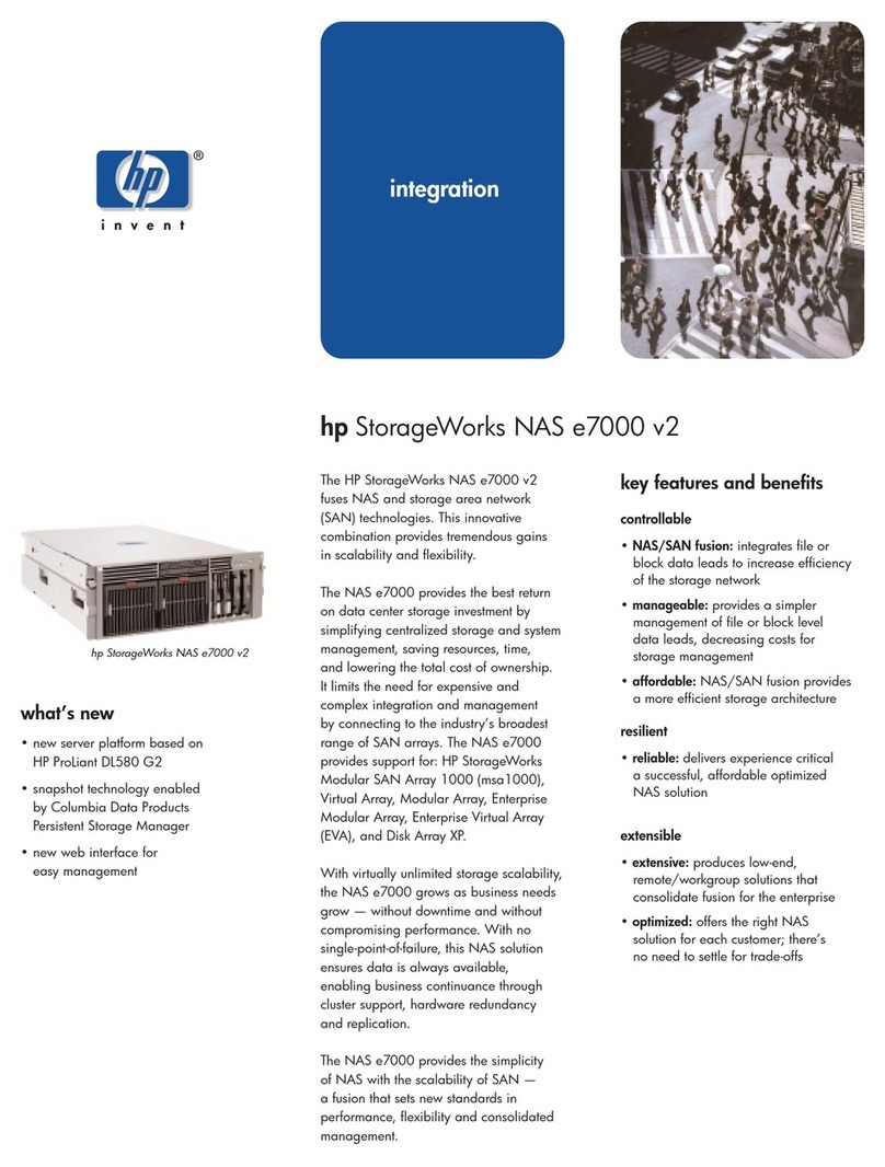 HP StorageWorks NAS e7000 v2 Specifications