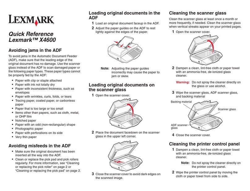 Lexmark 4600 Series Quick reference guide