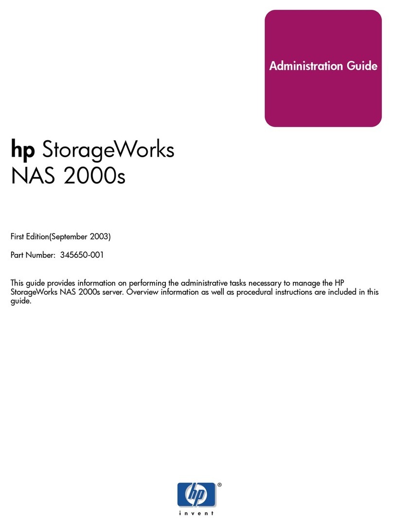 HP 345646-001 - StorageWorks NAS 2000s External Storage... Instruction Manual HP 345646-001 - StorageWorks NAS 2000s External Storage... Instruction Manual