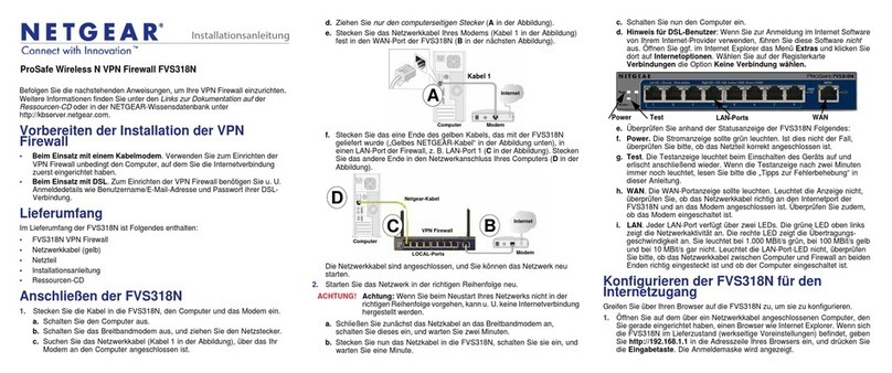 NETGEAR ProSafe FVS318N User manual
