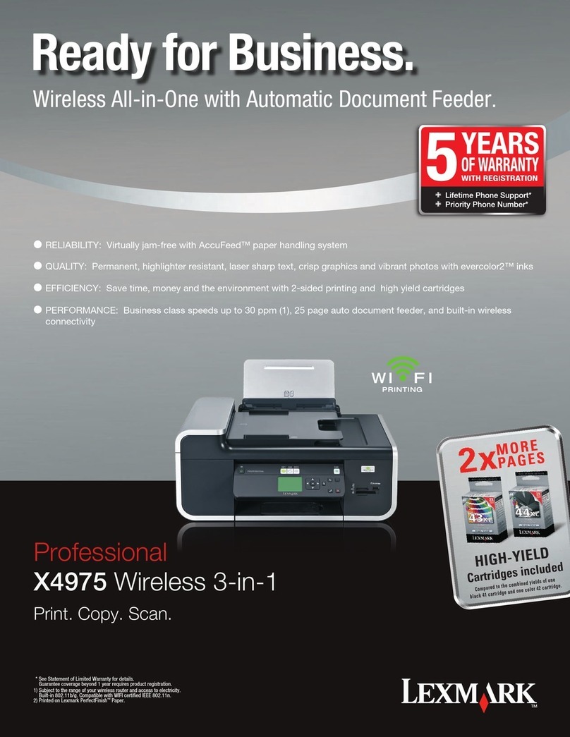 Lexmark 40S0300 User manual