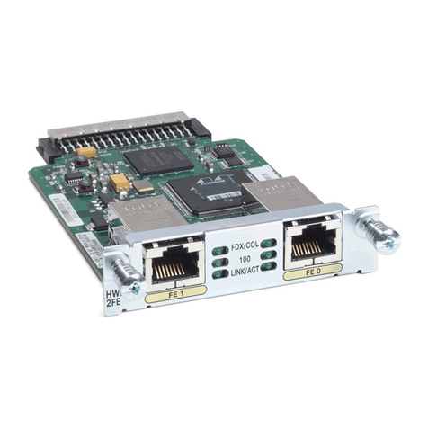 Cisco HWIC-1FE - WAN Interface Card Expansion... Instruction Manual