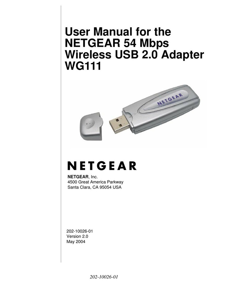 NETGEAR WG111UNA - DOUBLE 108MBPS WRLS USB 2.0 user manual