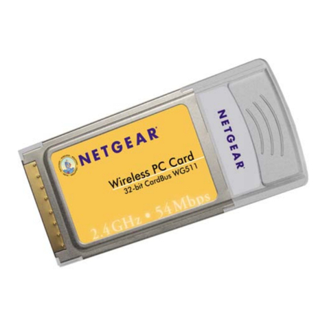 NETGEAR WG511 - Only Wireless Pccard Nic 54MBPS installation guide
