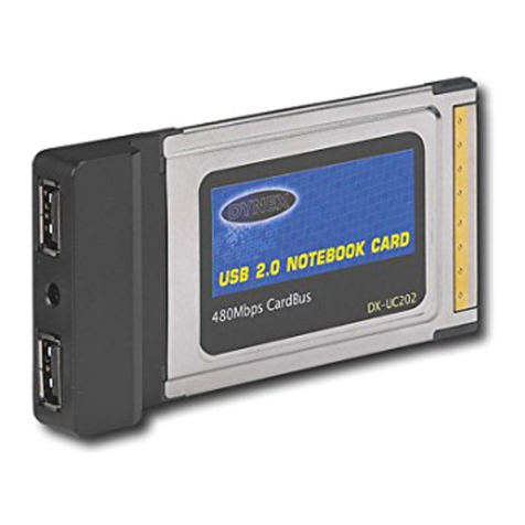 Dynex dx-uc202 - USB 2.0 PCMCIA Notebook Card User manual