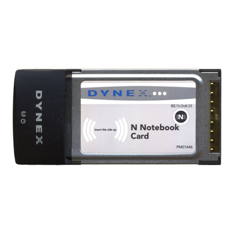 Dynex DX-NNBC - N NOTEBOOK CARD WiFi user manual
