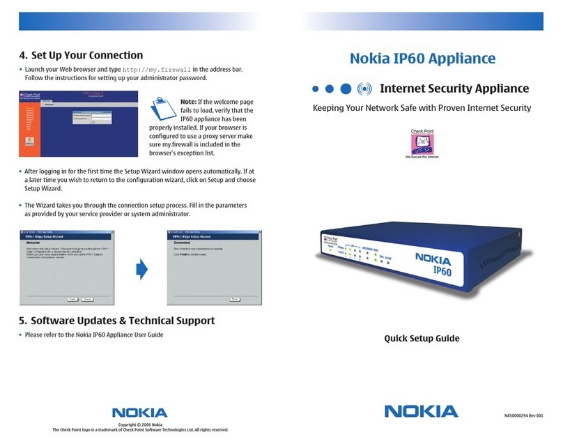 Nokia IP60 - Security Appliance User manual