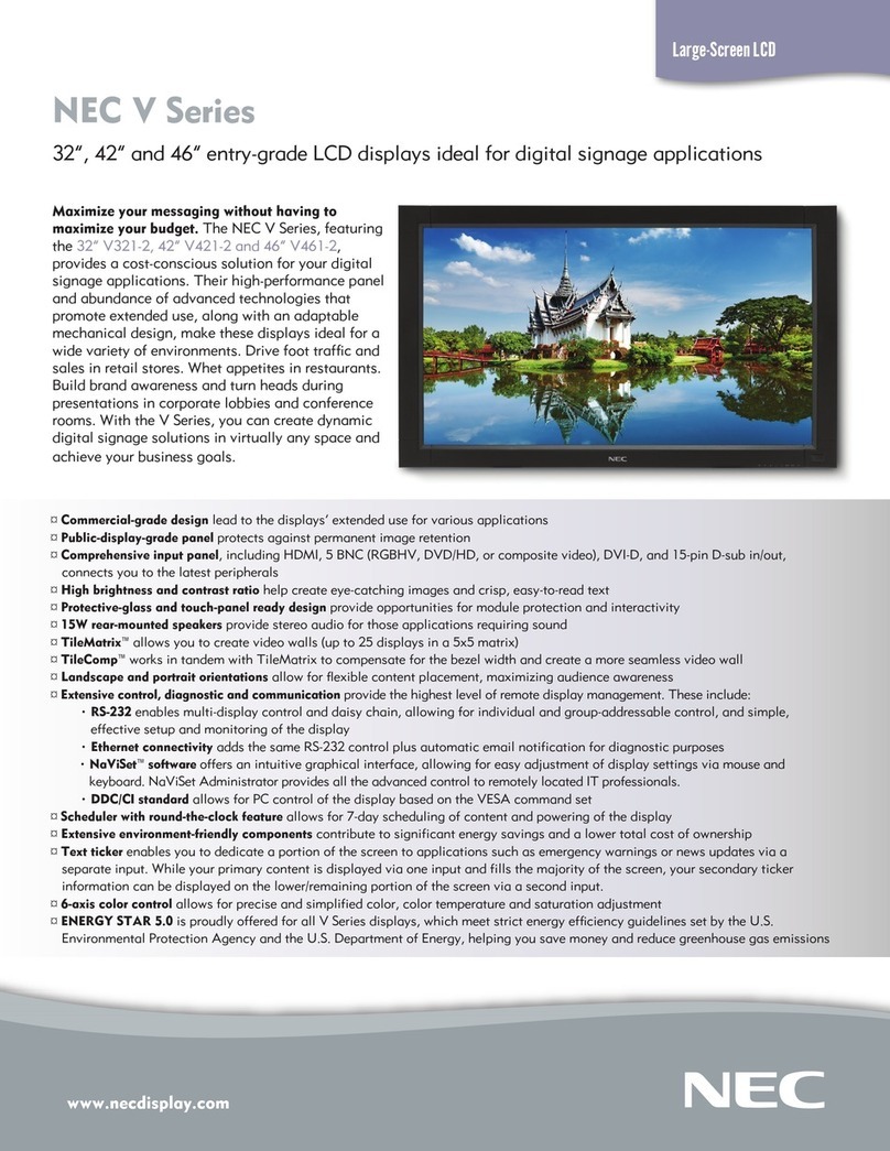 NEC V321-2 User manual NEC V321-2 User manual
