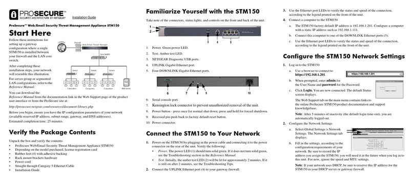 NETGEAR STM150 - ProSecure Web And Email Threat Management... installation guide NETGEAR STM150 - ProSecure Web And Email Threat Management... installation guide