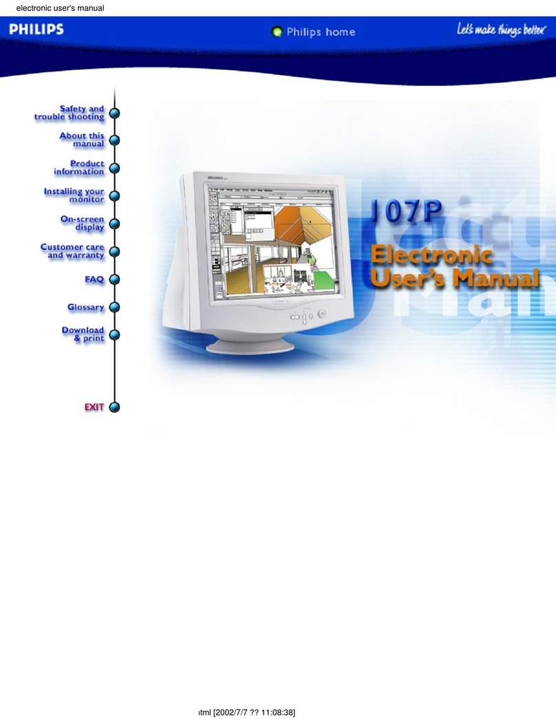 Philips 107P4074 User manual Philips 107P4074 User manual