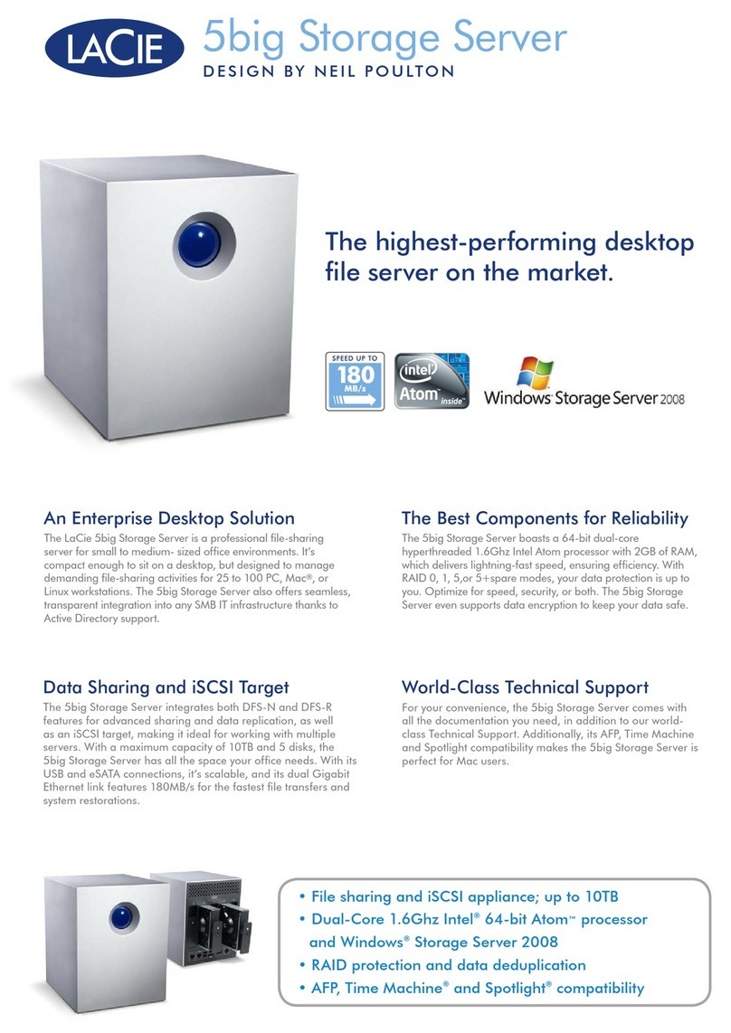 LaCie 5big - Network NAS Server User manual LaCie 5big - Network NAS Server User manual