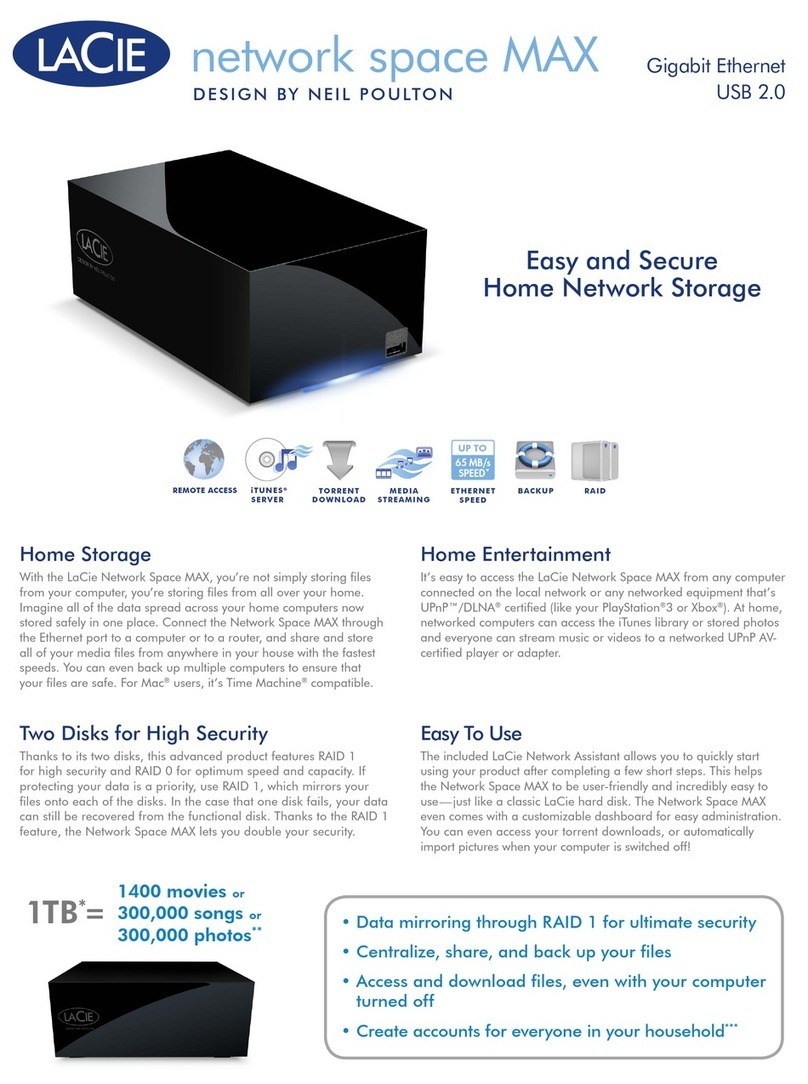 LaCie Network Space MAX User manual