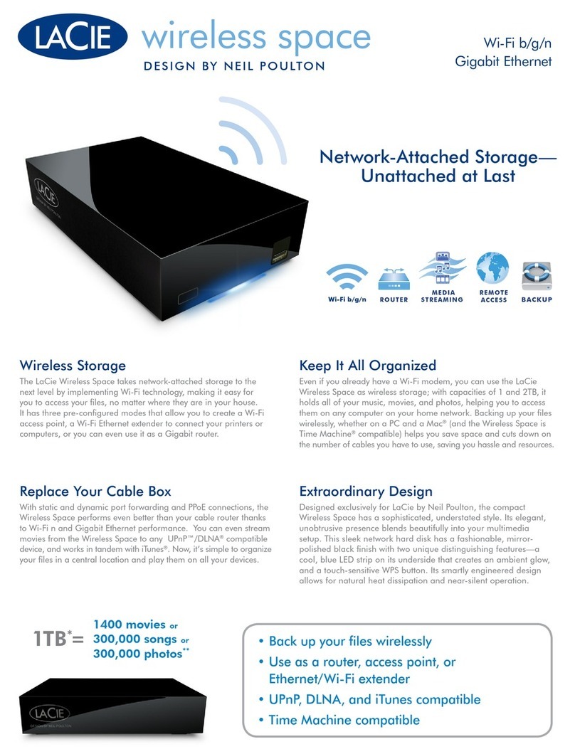 LaCie Network Space MAX User manual