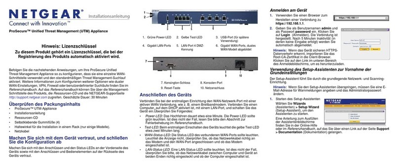 NETGEAR UTM5 - ProSecure Unified Threat Management... User manual NETGEAR UTM5 - ProSecure Unified Threat Management... User manual