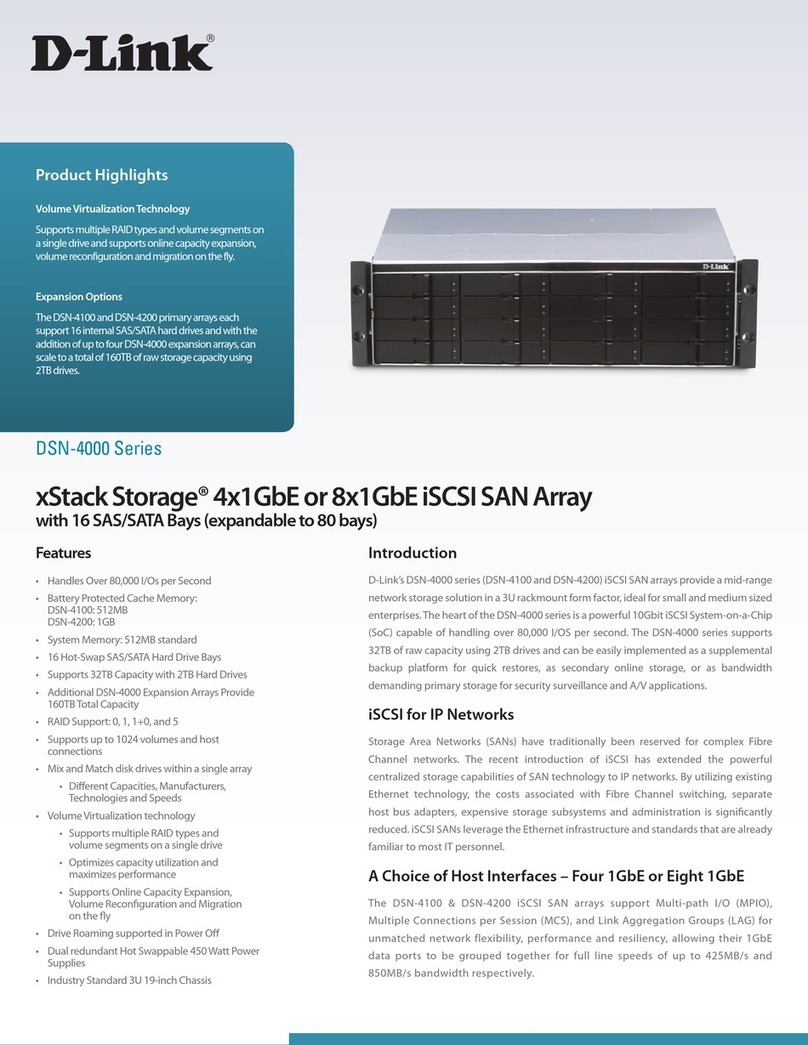 D-Link xStack Storage DSN-4000 Series User manual D-Link xStack Storage DSN-4000 Series User manual