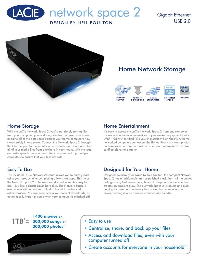 LaCie Internet Space 2 datasheet