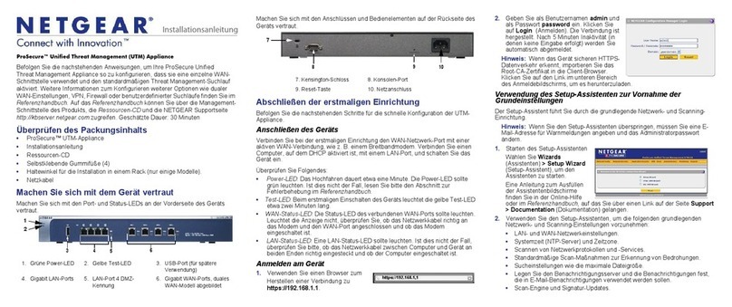 NETGEAR ProSecure UTM150 User manual NETGEAR ProSecure UTM150 User manual