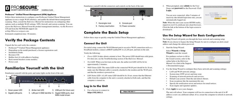 NETGEAR UTM25 - ProSecure Unified Threat Management... User manual NETGEAR UTM25 - ProSecure Unified Threat Management... User manual