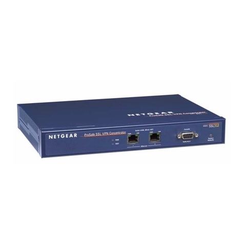 NETGEAR SSL312-100NAS - ProSafe SSL312 SSL VPN Concentrator... user manual