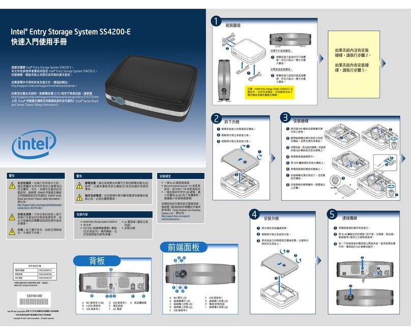 Intel SS4200-E - Entry Storage System NAS Server User manual