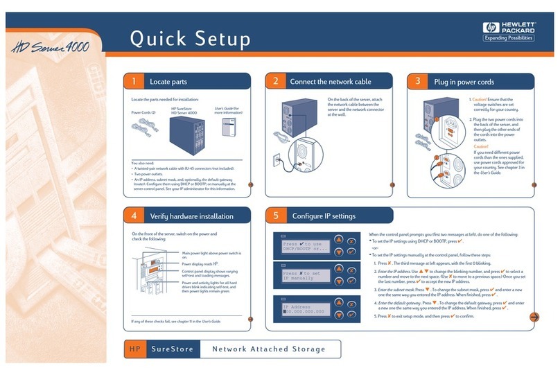 HP J3278B - SureStore CD-ROM Server/Tower 7 NAS... User manual