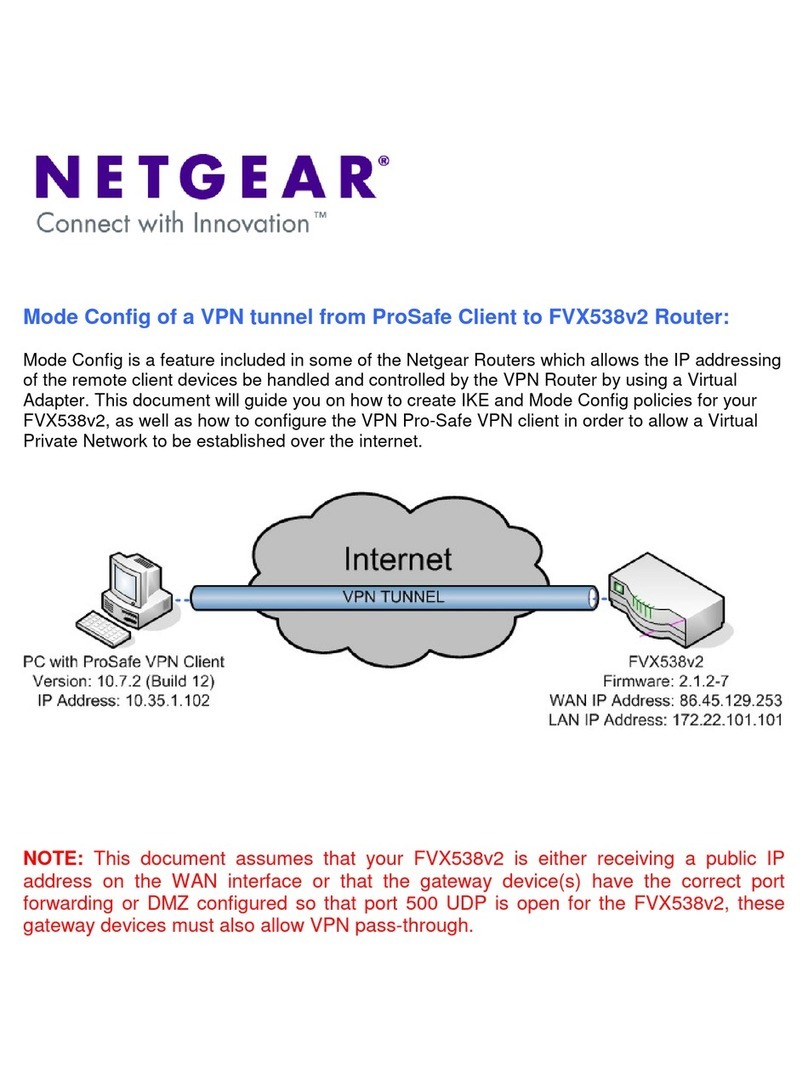 NETGEAR FVX538v1 - ProSafe VPN Firewall Dual WAN User manual NETGEAR FVX538v1 - ProSafe VPN Firewall Dual WAN User manual
