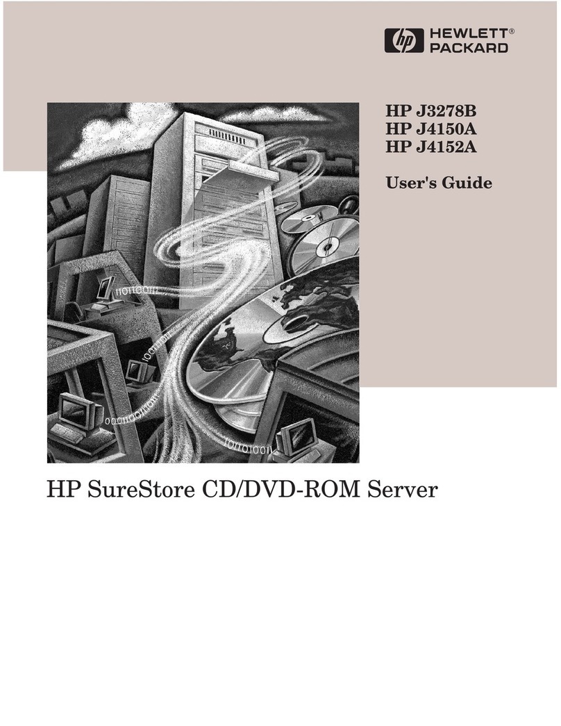 HP J3278B - SureStore CD-ROM Server/Tower 7 NAS... user guide HP J3278B - SureStore CD-ROM Server/Tower 7 NAS... user guide