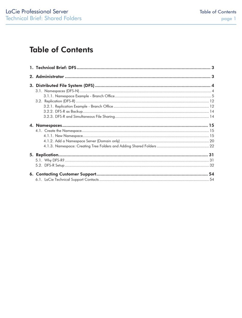 LaCie 12big Rack Fibre 8 Reference guide LaCie 12big Rack Fibre 8 Reference guide