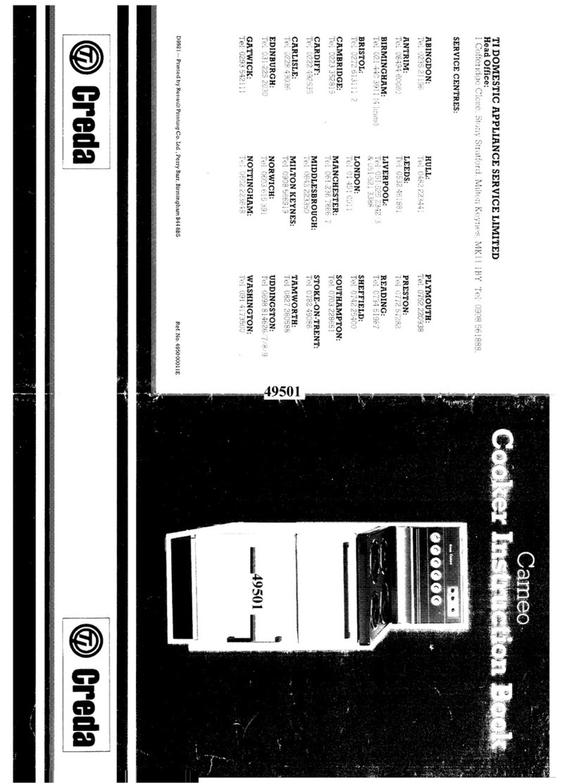 Creda HB49501 User manual Creda HB49501 User manual