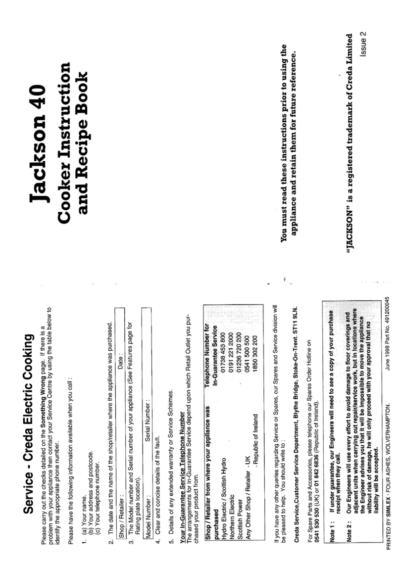 Creda HB49141 Quick guide Creda HB49141 Quick guide