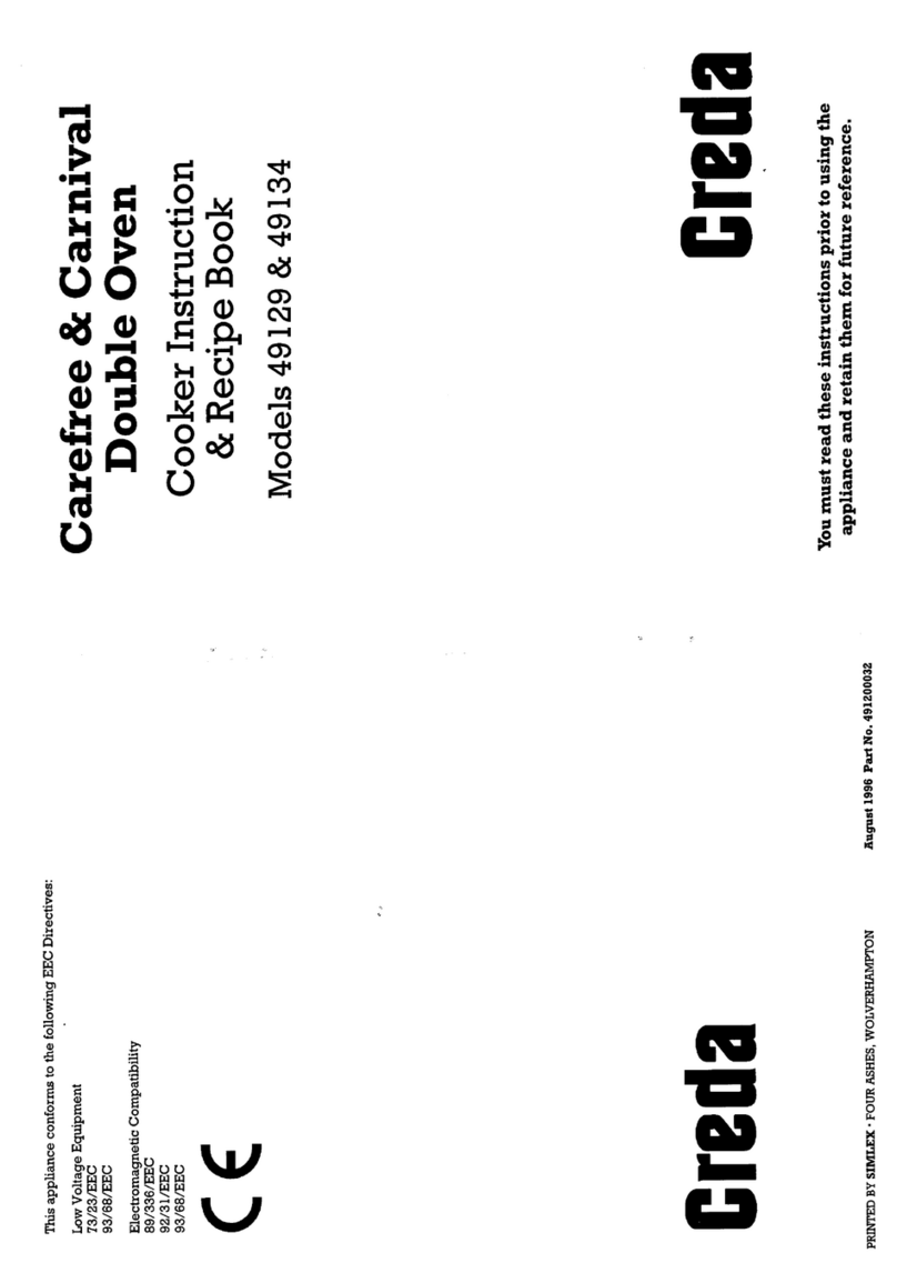 Creda HB49134 Instruction and recipe book