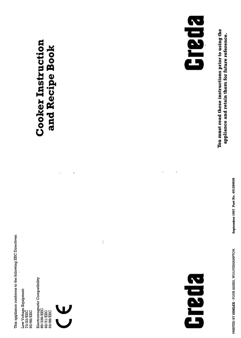 Creda HB49128 Instruction and recipe book