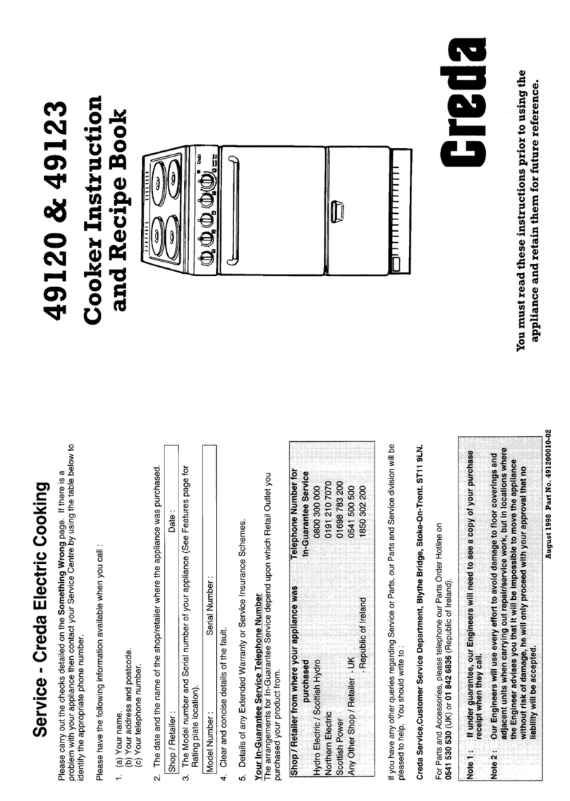 Creda HB49123 Quick guide