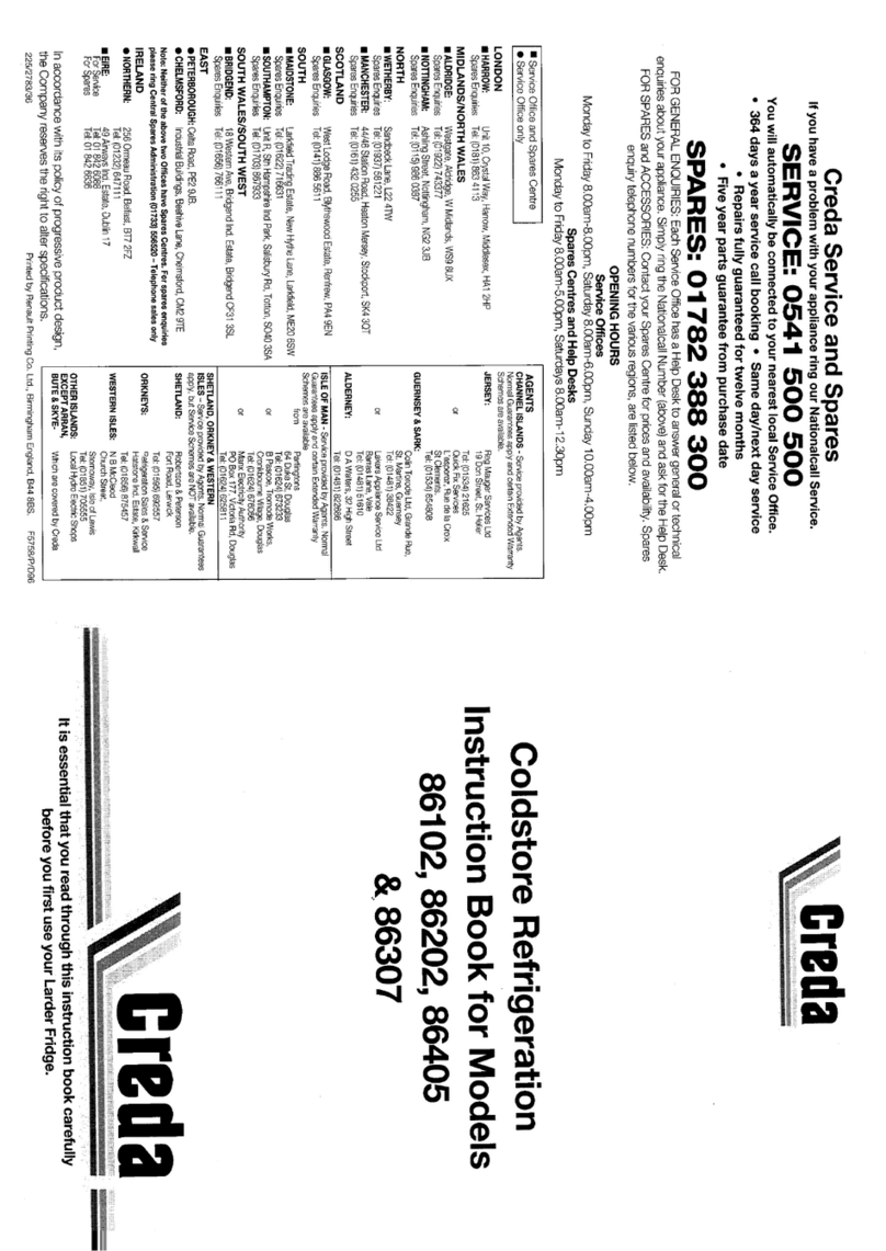 Creda HB86501 Instruction book