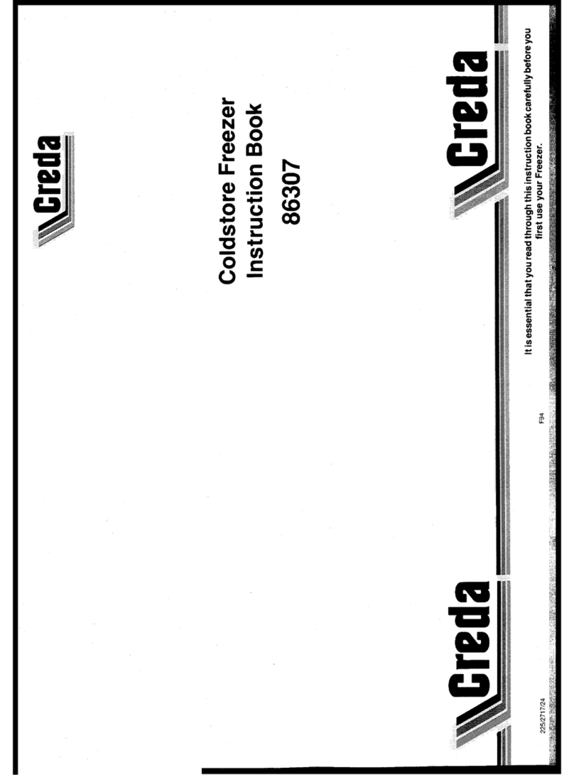 Creda Coldstore 86307 Instruction book