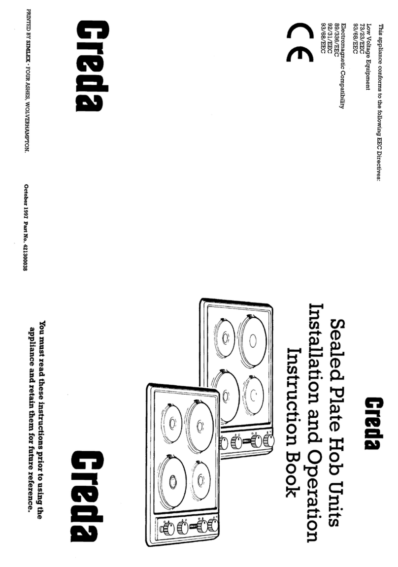 Creda HB42311 Installation and operation guide
