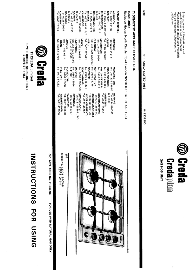 Creda HB42305 Instructions for use