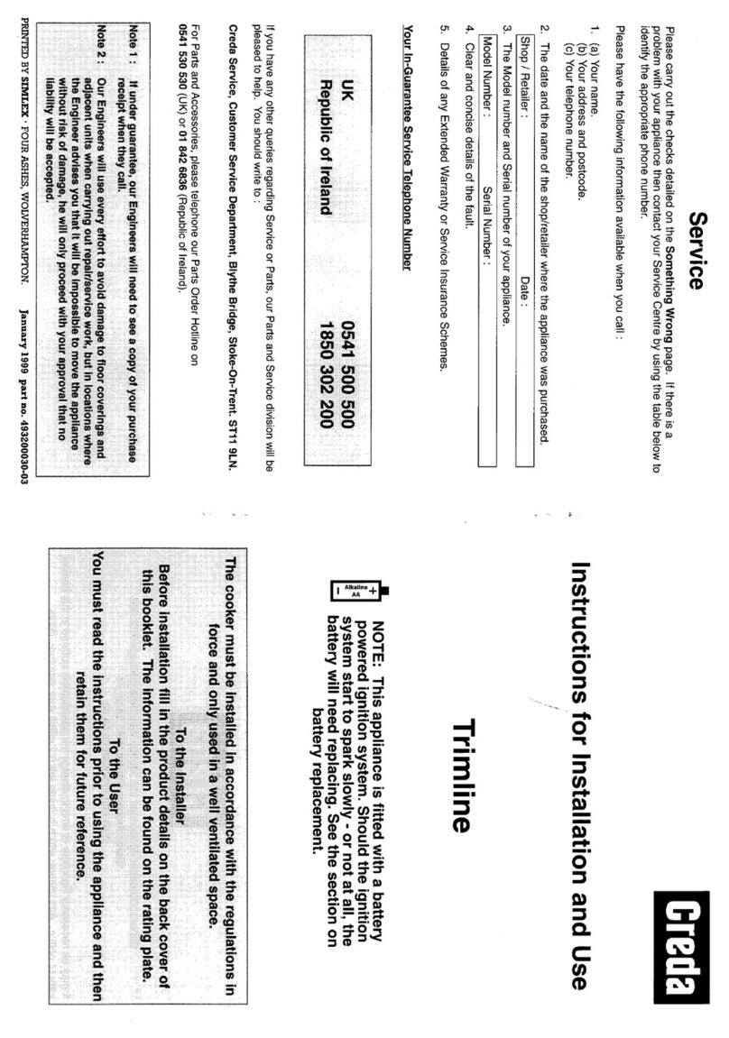Creda HB41901 User manual