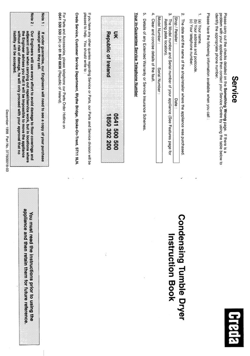 Creda HB37765X User manual