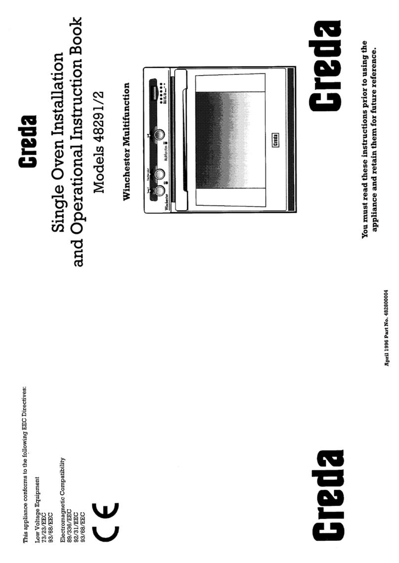 Creda HB48292 Installation and operating instructions